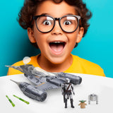 Star Wars Epic Hero Series N-1 Starfighter of the Mandalorian, velké akční figurky a vzrušující doplňky pro napínavé manévry, vzrušující dárkové akční figurky Naty Shop