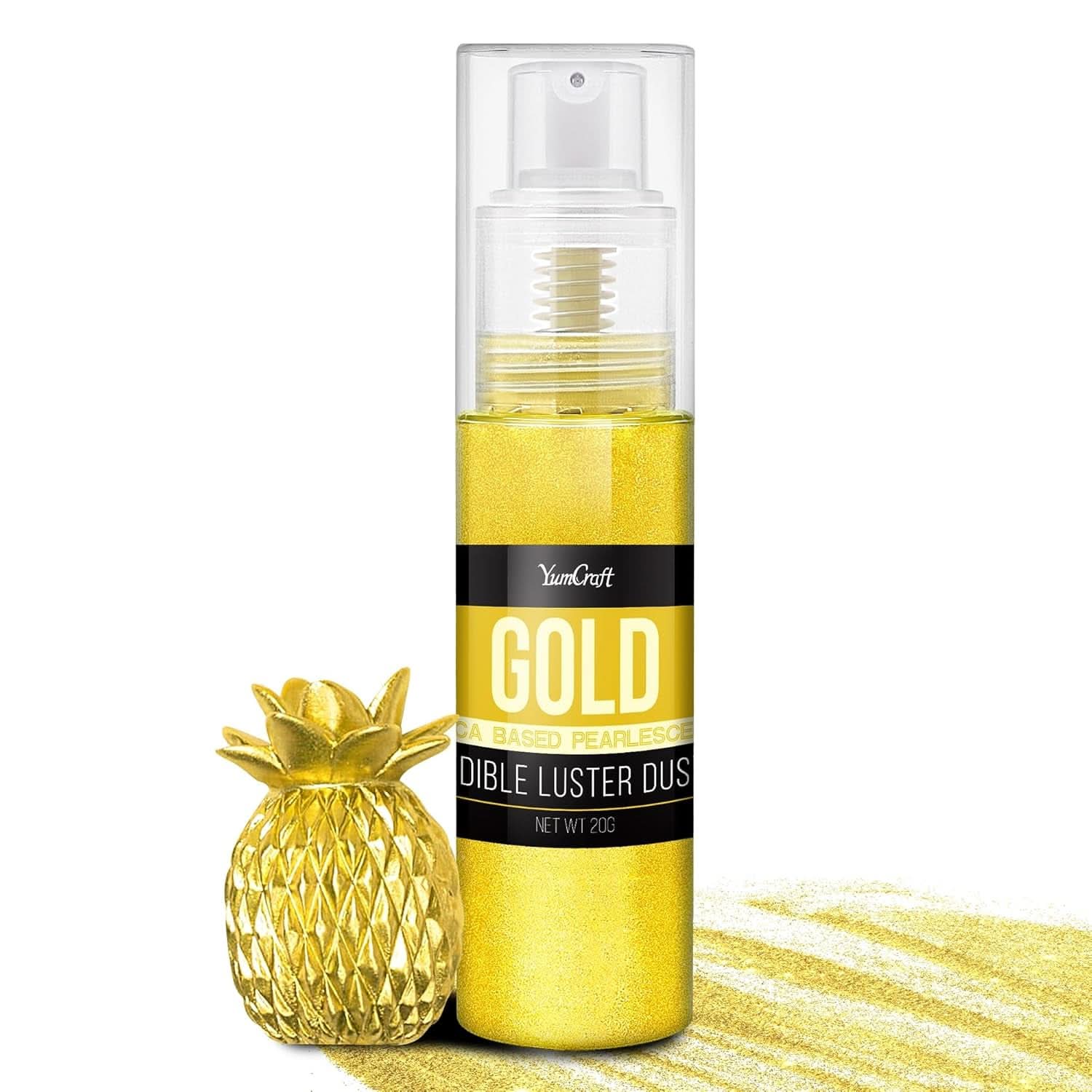 Jedlé třpytky ve spreji, 20 gramů Naty Shop Gold