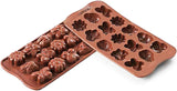 Silikomart 199199, forma na čokoládu, Jarní model, 15 pralinek, Brown Kitchen Naty Shop