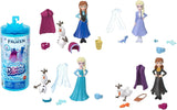 Mattel Disney Frozen Ice Reveal Squishy Ice Gel Doll a 6 překvapení, včetně figurky přátel a doplňků (panenky se mohou lišit) HRN77 Naty Shop Dolls Snow Color Reveal Dolls