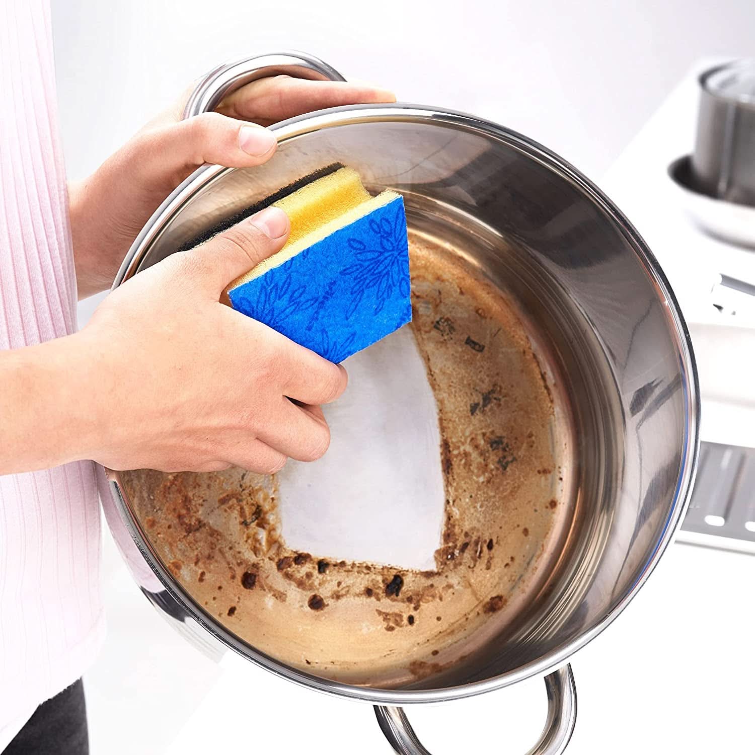 Vileda Glitzi, mycí houba do kuchyně, s antibakteriálním účinkem, vysoce savá, balení 18 ks Naty Shop Kitchen Detergents