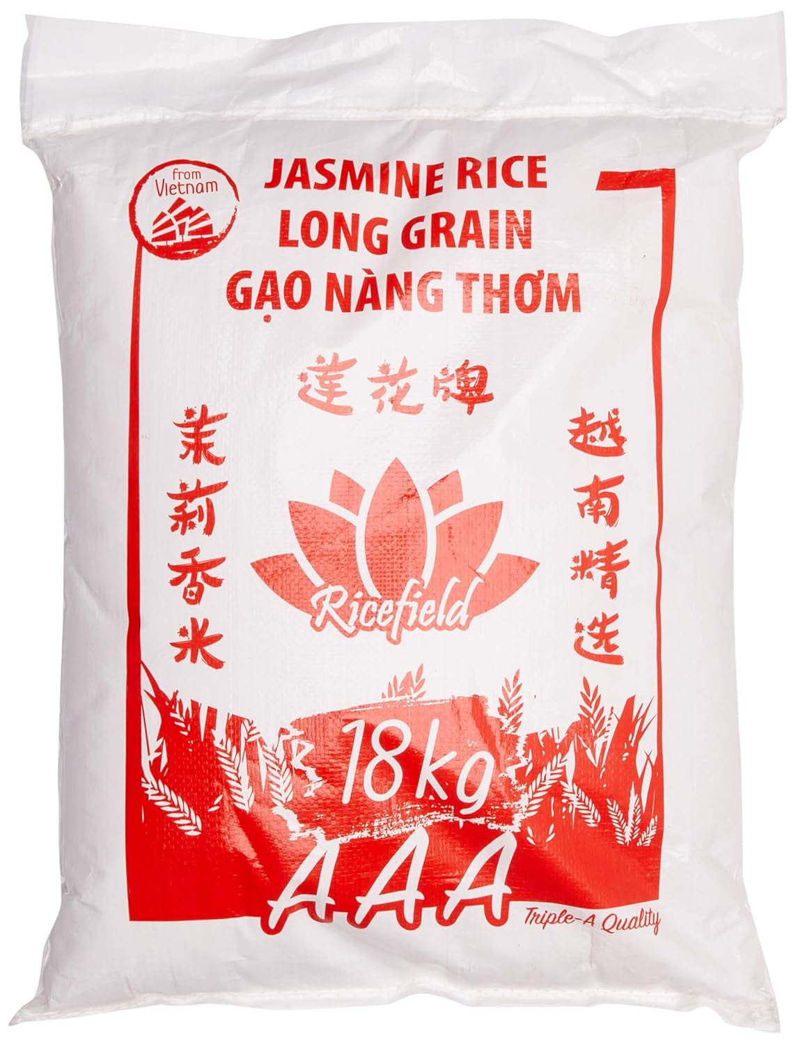 RICEFIELD Jasmínová 100% rýže dlouhozrnná, 1 kg