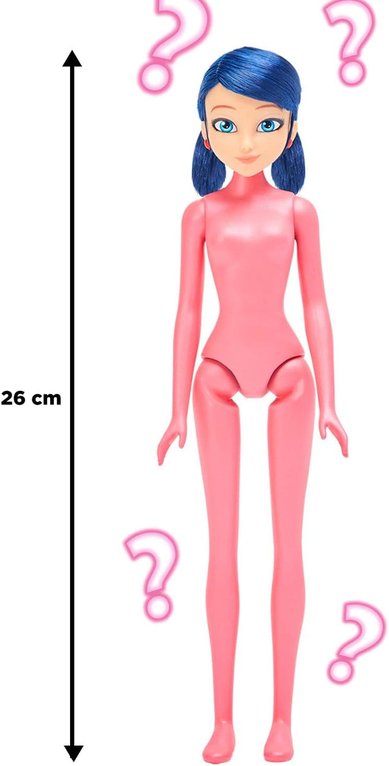 Bandai - Miraculous Ladybug - Panenka Marinette Color Change Surprise - Miraculous Jointed Doll, 26 cm + 3 překvapení - Náhodný model - P50390 Dolls Naty Shop