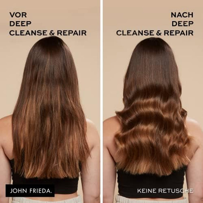 John Frieda - Deep Cleanse & Repair Mask / Treatment - Obsah: 250 ml - S konopným olejem + výživným avokádem - Zklidňující maska na vlasy pro poškozené vlasy Maska na vlasy Naty Shop