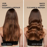 John Frieda - Deep Cleanse & Repair Mask / Treatment - Obsah: 250 ml - S konopným olejem + výživným avokádem - Zklidňující maska na vlasy pro poškozené vlasy Maska na vlasy Naty Shop