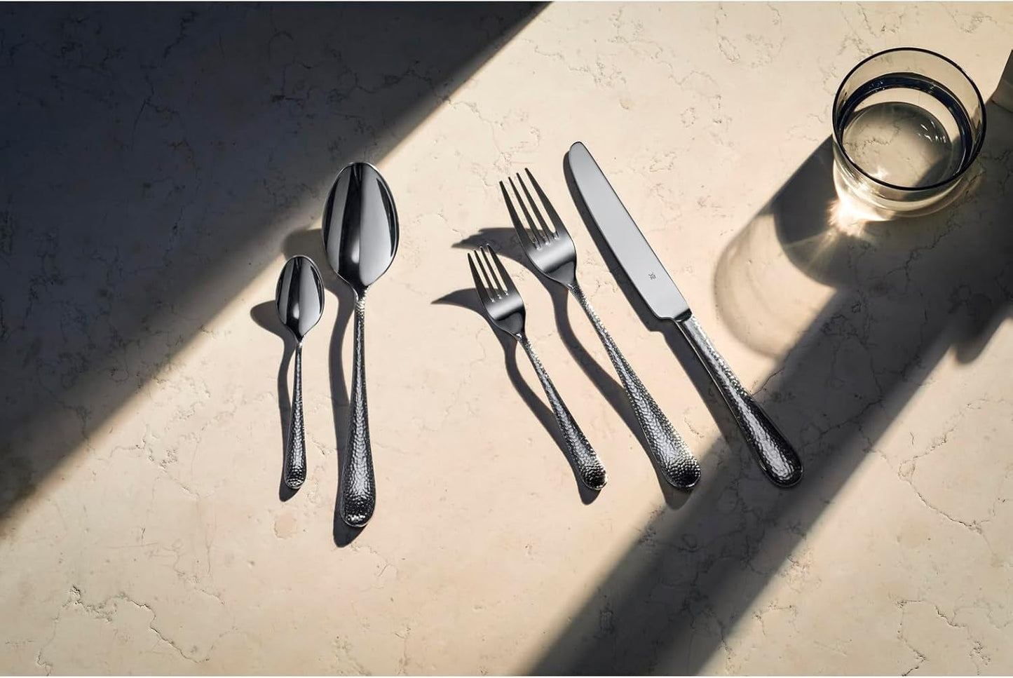 Sada příborů WMF Sitello pro 6 osob, Cromargan, sada příborů 30 kusů, monoblokové nože Kitchen Naty Shop