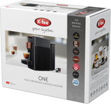 Espresso kávovar s kapslemi K-FEE ONE na kávu, čaj a kakao | Kompaktní espresso | Rychlý ohřev | Nádrž na vodu 0,8 l | 19 barů | Černá měď | Vítěz testu Stiftung Warentest 2023