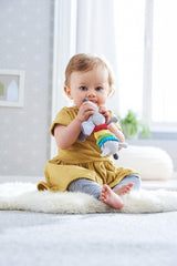 HABA 304771 - Figurka jezevčíka chrastítko, látková hračka pro miminko s chrastícím motorem, hračka od 6 měsíců Toys Bebe Naty Shop