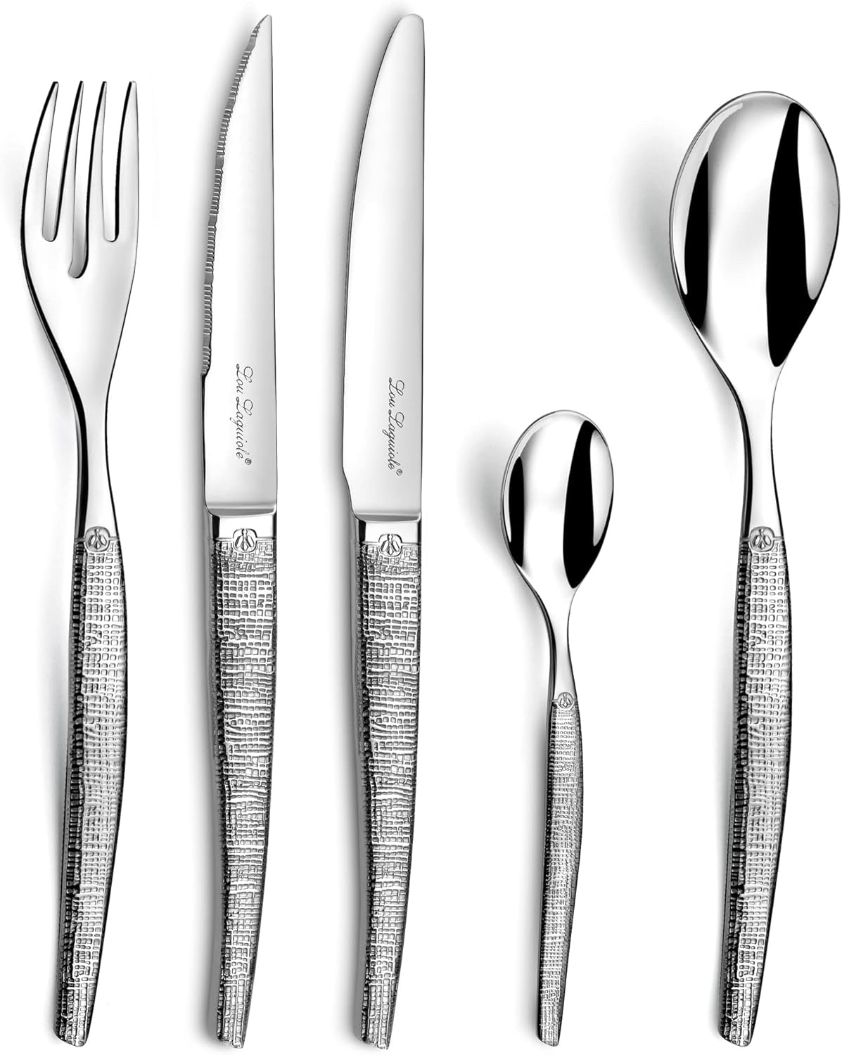 JET příbory s lesklým designem, výjimečná sada příborů, 30 kusů kuchyně Naty Shop