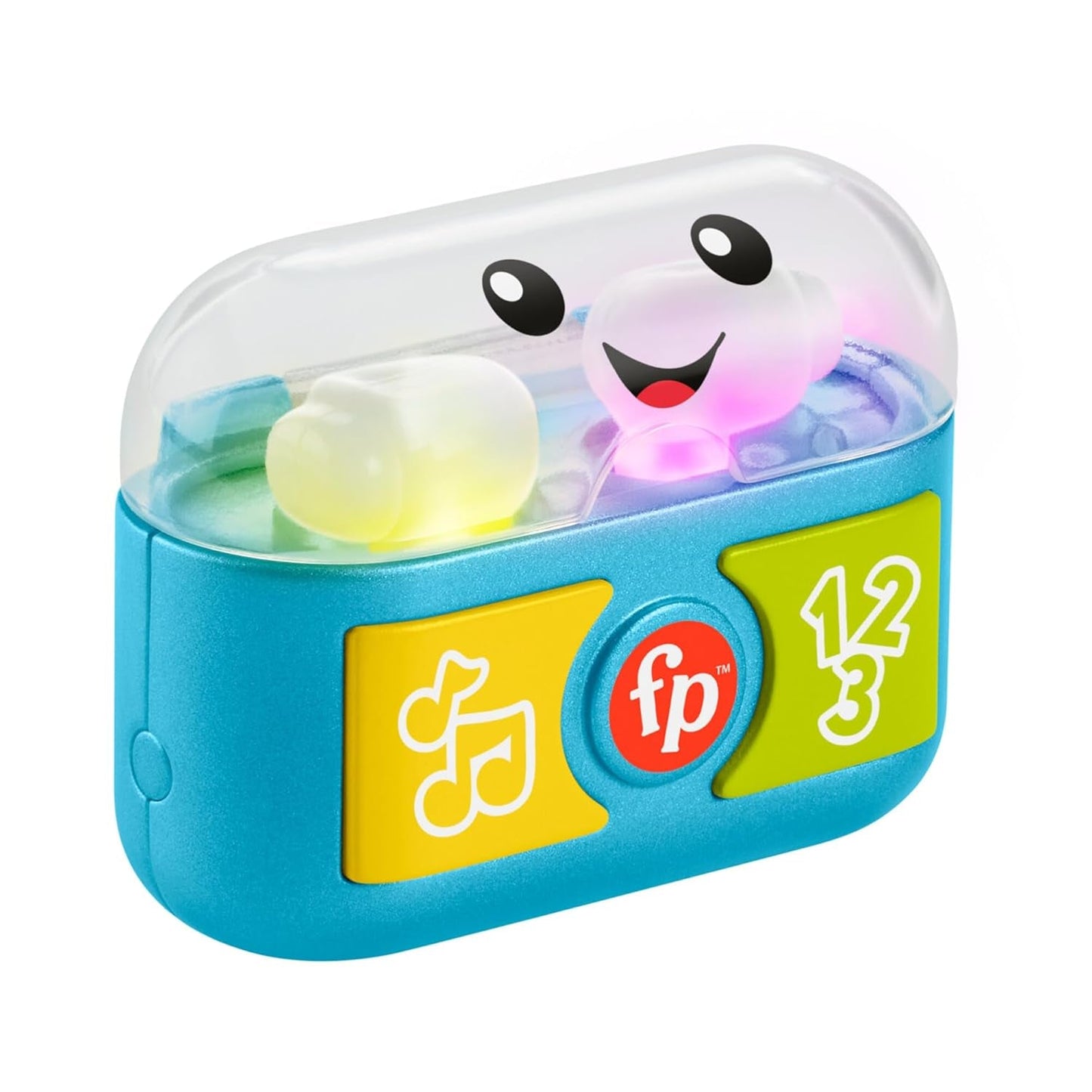 FISHER-PRICE Zábavné učení a hraní se špunty do uší Play – Interaktivní špunty do uší se zábavnými světly, výukové písničky a jemné motorické aktivity, 20+ písniček a vět, 6 měsíců a více, dětské hračky HWY45 Naty Shop Výchozí název