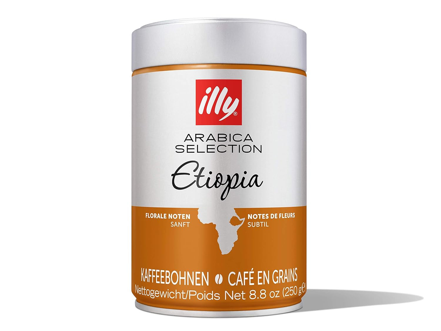 Káva Illy, espresso z výběru Arabica z Etiopie - balení obsahuje 2 dávky po 250g