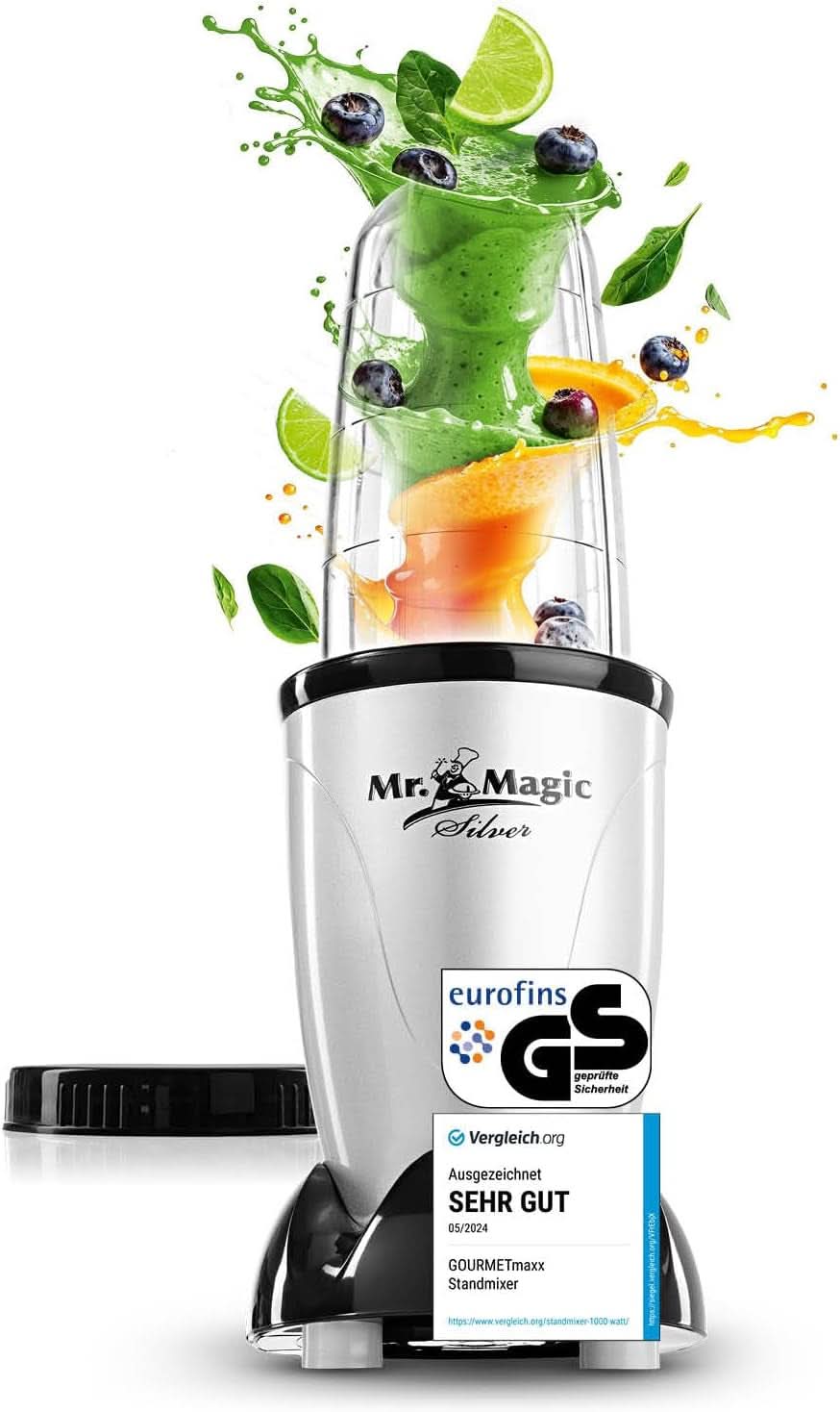 Gourmetmaxx Mr Magic Blender, Smoothie Maker s balíčkem příslušenství Xxl Naty Shop