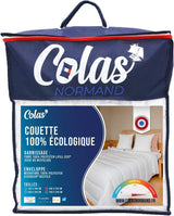 COLAS NORMAND - Ekologická přikrývka - teplá - 240 X 220 Cm - obálka a výplň z recyklovaných lahví - měkká, hedvábná a pohodlná - pečlivá výroba Přikrývky a přikrývky Naty Shop 220X240 Cm Teplé