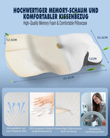 Polštář na krk Ortopedický polštář na bolest krku Polštář z paměťové pěny Ergonomický polštář pro optimální podporu Polštář na podporu krku pro boční opěrky zad a břicha Krční ortopedické polštáře Naty Shop