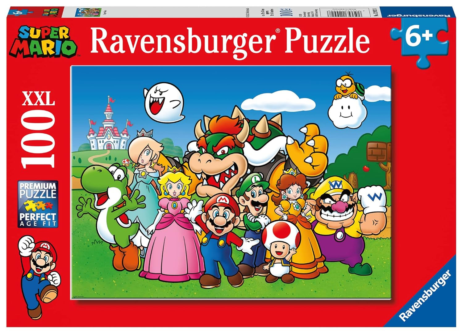 Skládačka pro děti 100 dílků XXL - Nintendo Super Mario Fun Puzzle Naty Shop Single Single