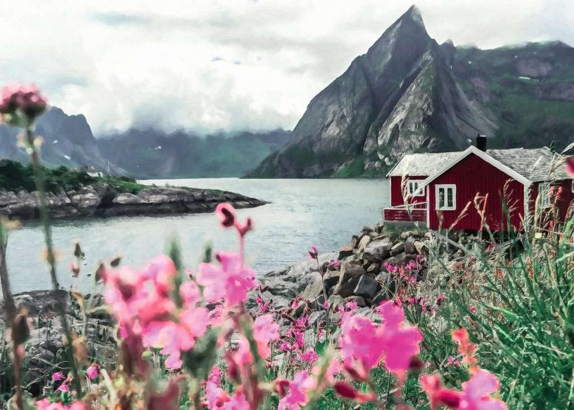 Ravensburger Puzzle Scandinavian Places 16740 - Reine, Lofoten, Norsko - 1000 dílkové puzzle pro dospělé a děti od 14 let Puzzle Naty Shop