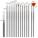 31 Stück Professionelle Nagel Pinsel Set, Nagelpinsel s dvojitým zakončením, Pinsel Für Gelnägel, Akrylové pero na zdobení nehtů, Nail Art Dotting Tools, Nail Brush Für DIY Nagelkunst Salon Design