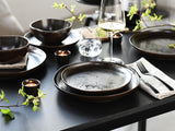 CreaTable, 21249, Natura Organic RUSTY Series, 12dílná sada nádobí pro 4, Sada porcelánových talířů, Vhodné do myčky a mikrovlnné trouby, Vyrobeno v Evropě