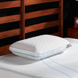 Polštář TEMPUR-PEDIC Tempur-Cloud Prohi Polštář, Paměťová pěna, Bílá/Opulentní zahrada, Polštáře King Standard Naty Shop