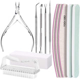 Sada na manikúru FANDAMEI, Buffer Für Nägel, Nagelfeile 100/180, Nagelfeilen Für Gelnägel, Nagelhautschieber, Buffer Für Gelnägel, Feilen Für Gelnägel, Nagelzange, Nagelfeilen Set, Maniküre & Pedicure Set