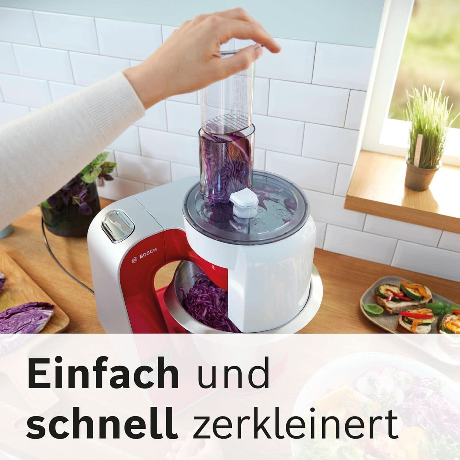 Kuchyňský robot Bosch Series 4 MUM5X720, integrovaná váha, nerezová mísa 3,9L, mixér 1,25L, 1000W Příslušenství Potraviny a kojení Bebe Naty Shop