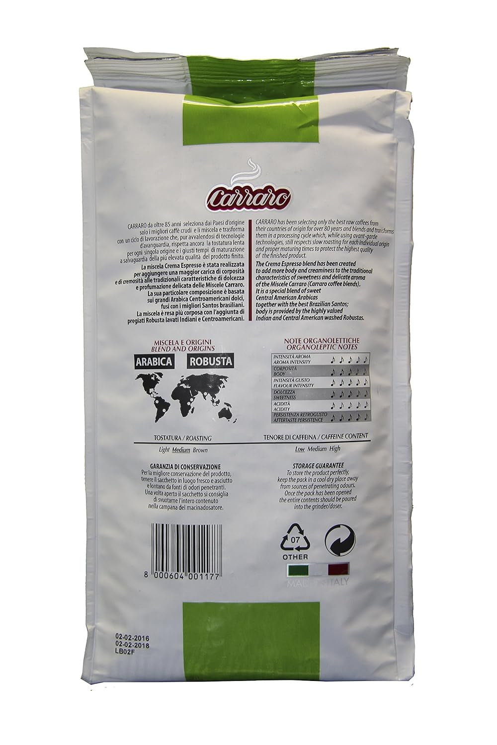 ESPRESSO CREAM 1kg fazole