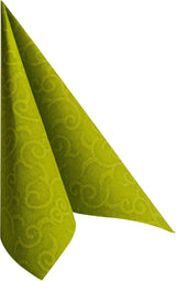 PAPSTAR 50 ubrousků ROYAL Collection 1/4-sklad 40 cm X 40 cm Olivově zelená Casali 84883 Dekorativní ubrousky Stolní dekorace pro svatby, křtiny a catering