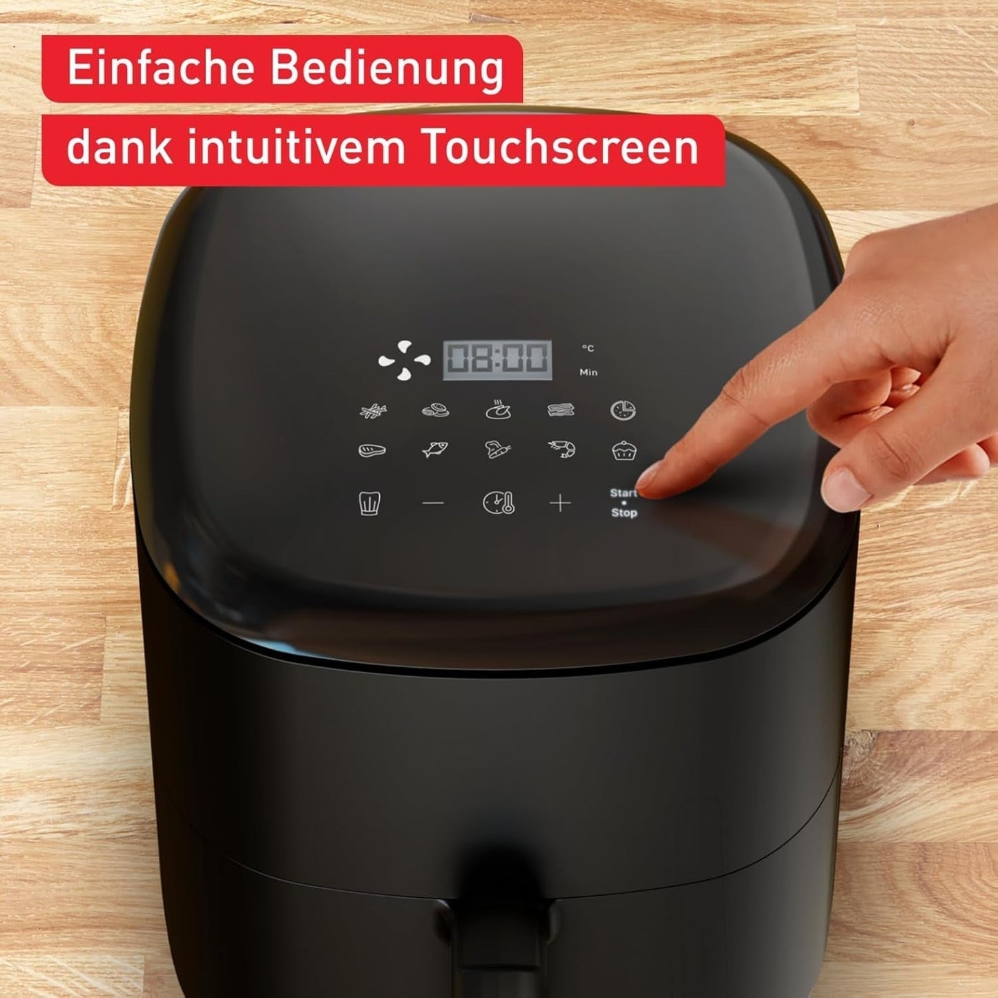Tefal Easy Fry Max EY2458, 5 litrů, horkovzdušná fritéza, 10 automatických programů vaření, digitální dotykový displej Spotřebiče Naty Shop