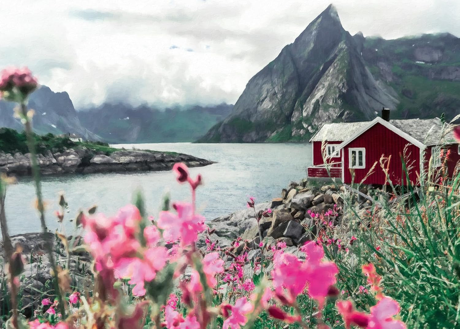 Ravensburger Puzzle Scandinavian Places 16740 - Reine, Lofoten, Norsko - 1000 dílkové puzzle pro dospělé a děti od 14 let Puzzle Naty Shop Starý design