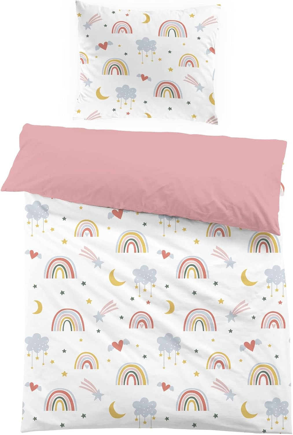 Dětské povlečení Rainbow, mikrovlákno Dětské povlečení Naty Shop Rainbow (Model 1) 135X200+80X80