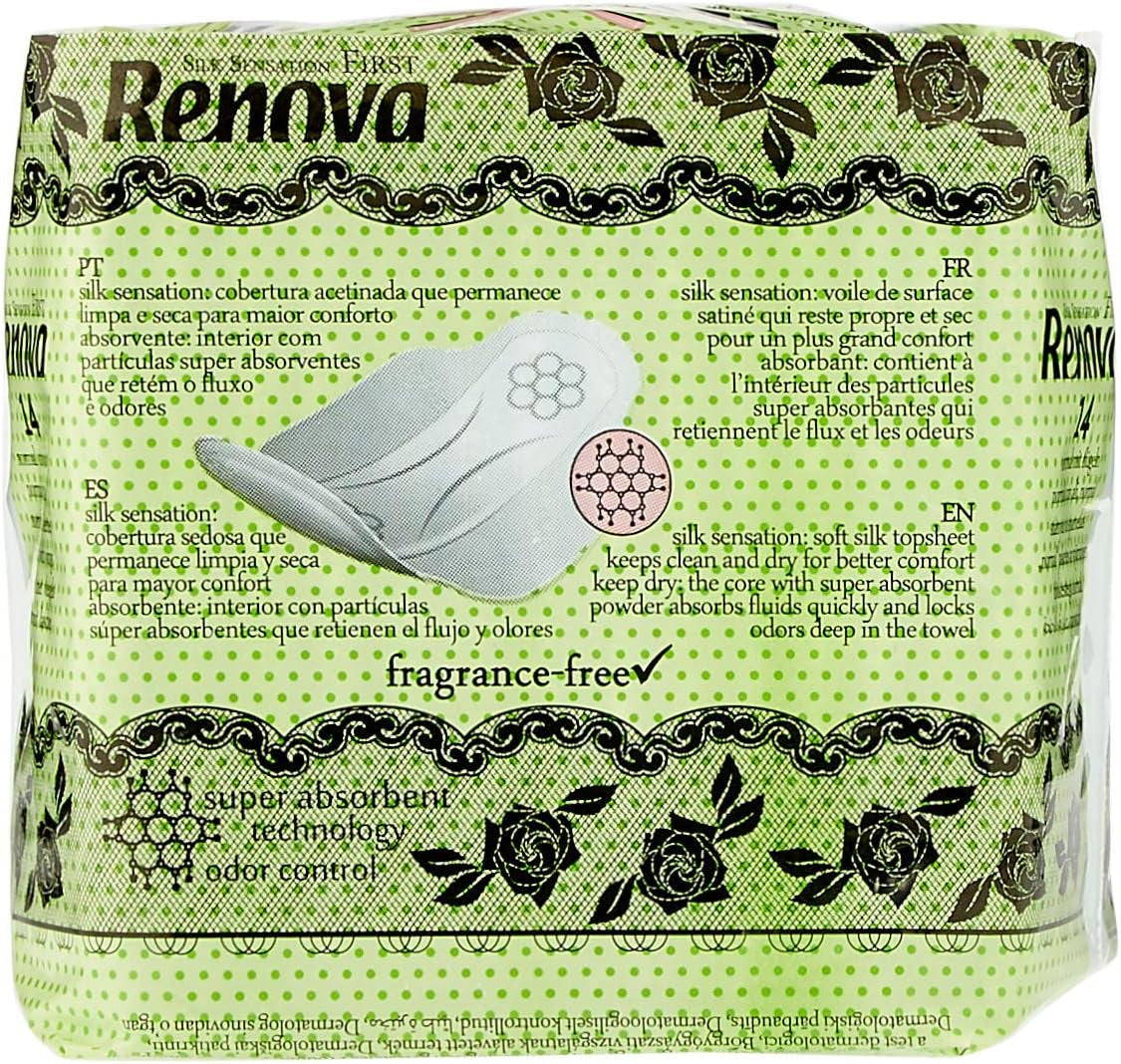 Renovujte první normální komprese s křídly | 14 tablet | Ultra tenký a super absorpční