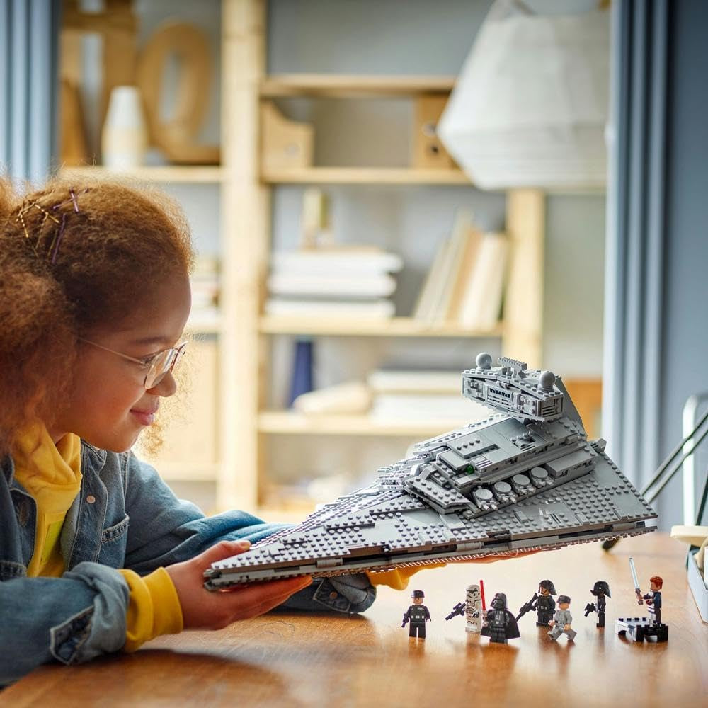 LEGO Star Wars Imperial Star Destroyer, sada hvězdné lodi, stavebnice, sada Darth Vader a Cal Kestis, dárek k narozeninám pro chlapce, dívky a fanoušky 75394 Stavebnice Besuche den LEGO-Store