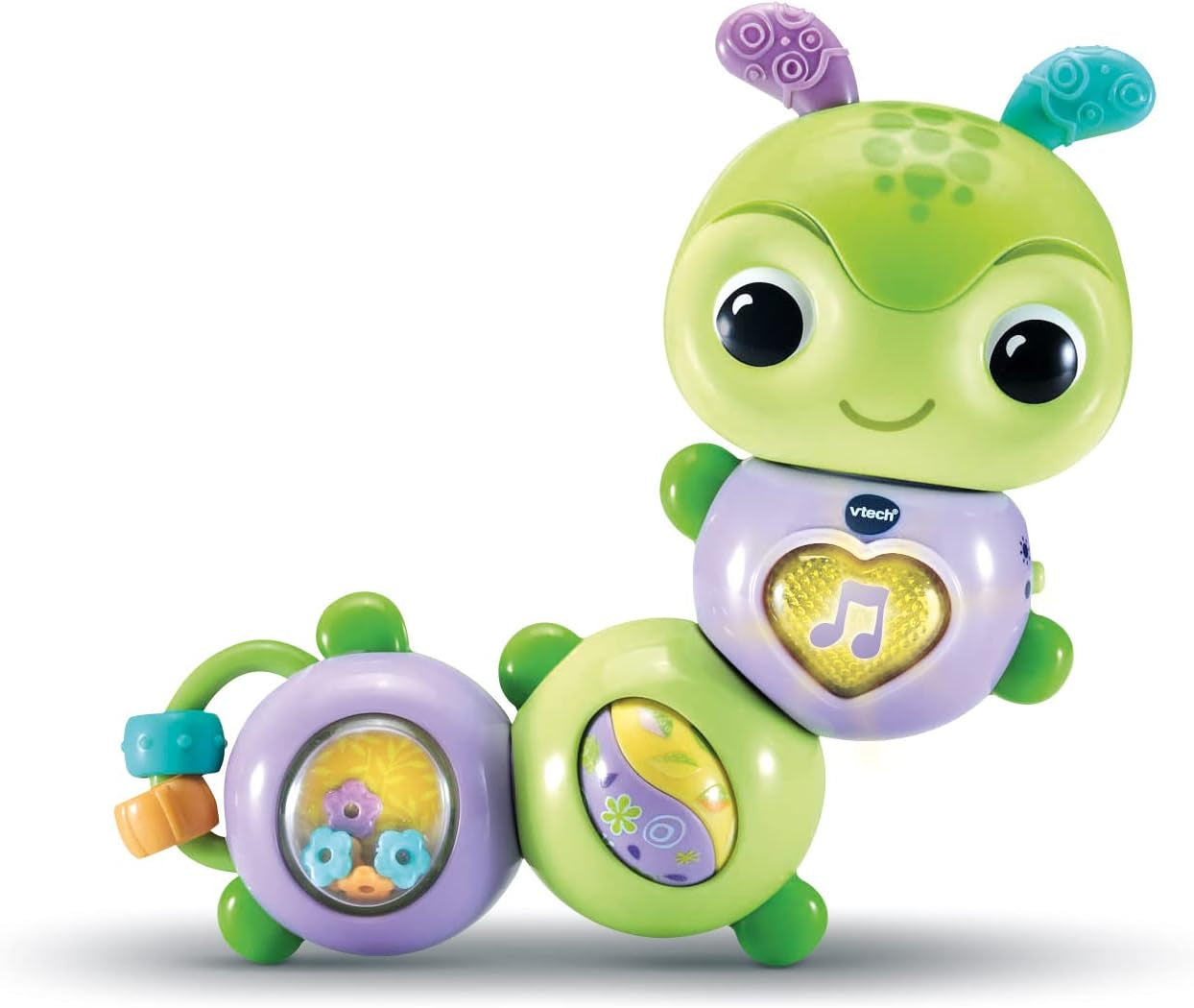 VTech Baby Spinning Fun Caterpillar – Interaktivní hračka pro motorické dovednosti zvonku a mluvení a zpěvu – na 6–24 měsíců Hračky pro miminka Naty Shop Výchozí název