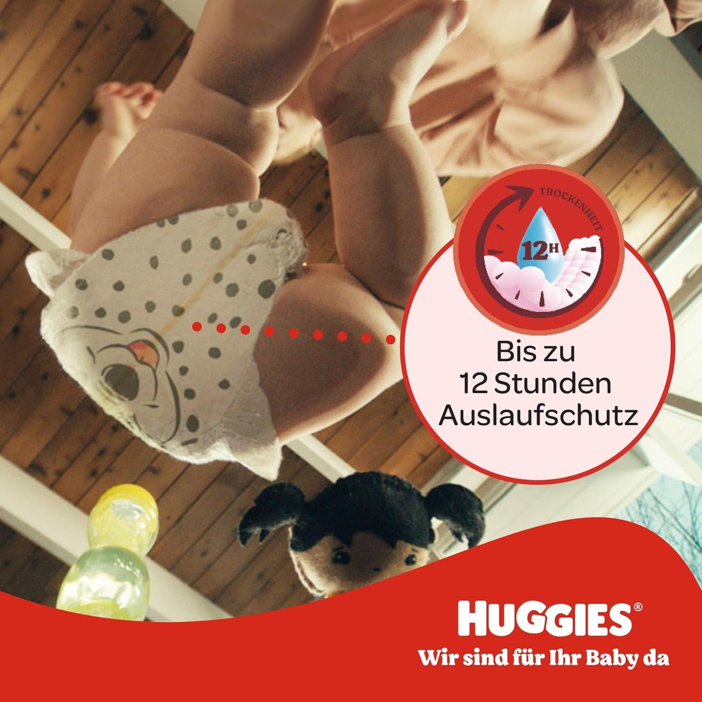 Dětské plenky Huggies Little Movers, design Disney, velikost 4, počet 150 (3 x 50), měsíční krabička