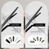 Nagel Pinsel 8 Stück Pinsel Für Gelnägel, Nageldesign Gel Pinsel Dotting Painting Line Pen Für Nagelack Gel Acryl Nagel Pinsel Nailart Kit Acryl Pinsel Finener Nägel Selber Machen