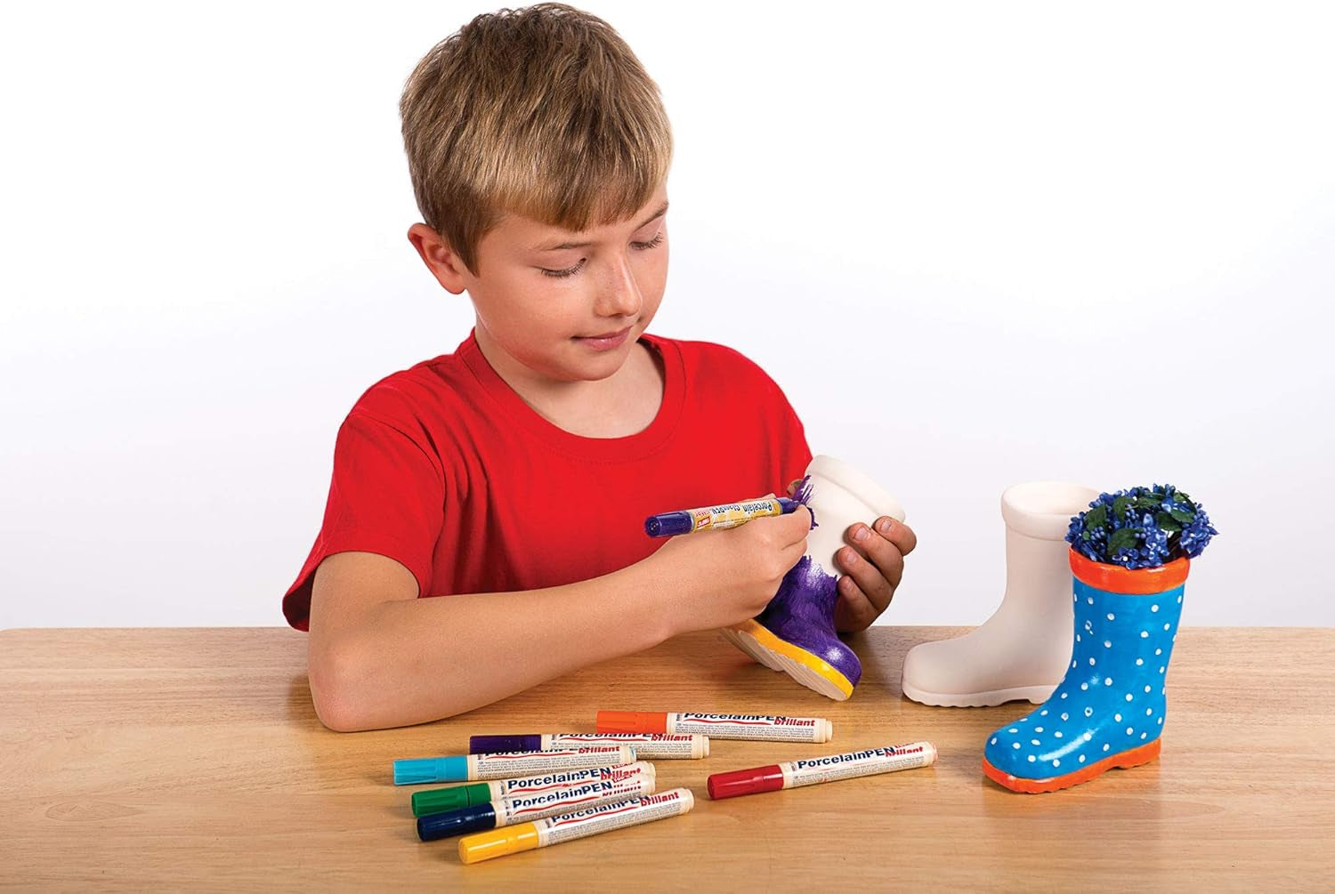 Baker Ross 'Wellies' keramické hrnce pro děti (2 ks)