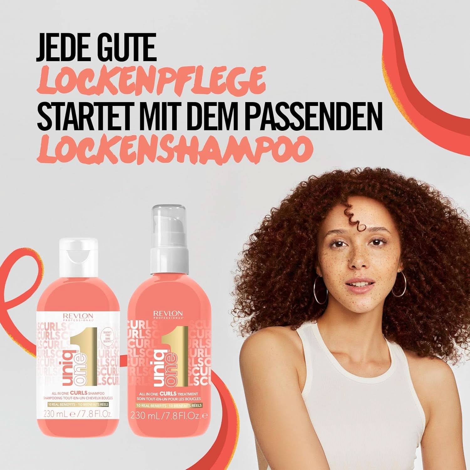 Revlon Professional UniqOne™ ošetření kudrlinek vše v jednom 230 ml Naty Shop sprcha a vana