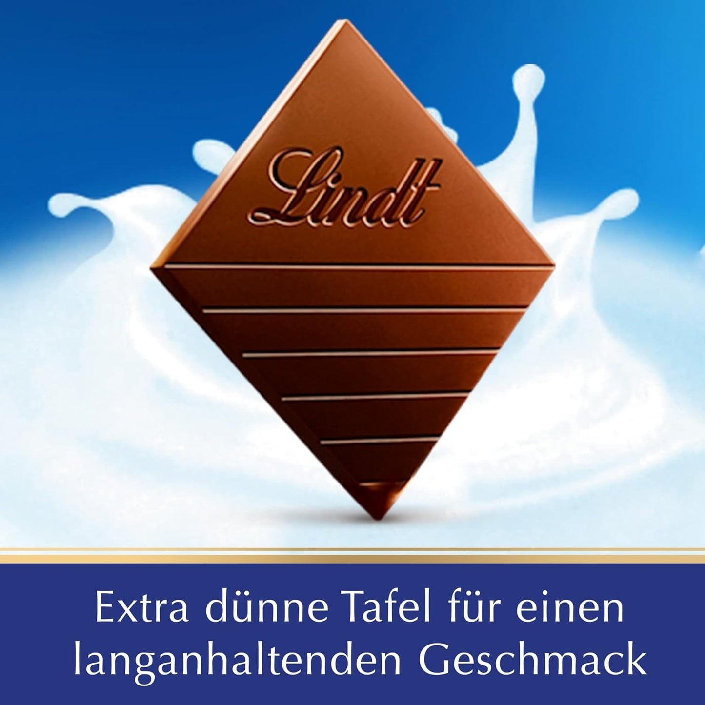 Extra krémová mléčná čokoláda Lindt EXCELLENCE | Tyčinka 100g | Jemná prémiová mléčná čokoláda se smetanovou, mléčnou příchutí | Intenzivní a perzistentní aroma | Čokoládový dárek