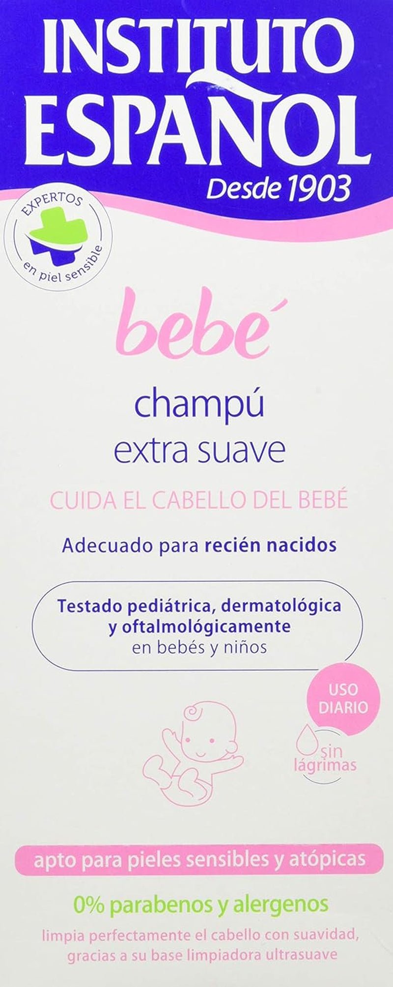 Champu Extra Suave Baby Line - 300 ml. Děti - Koupel a péče o pleť Naty Shop