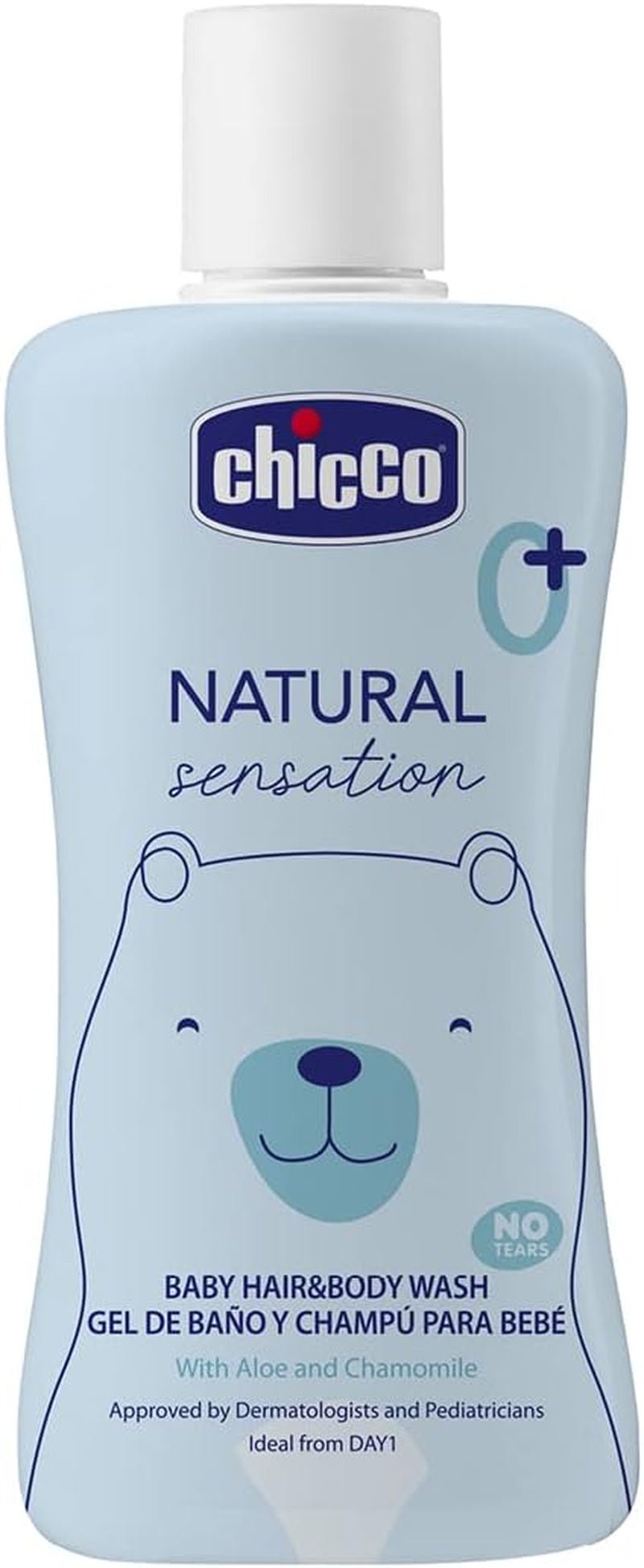 CHICCO NATURAL SENSATION - SADA 2: 1 ŠAMPON A KOUPEL - NEVYSUŠUJÍCÍ 200 ML, 1 KRÉM 4V1 CHANGE 100 ML Děti - Koupel a péče o pleť Naty Shop