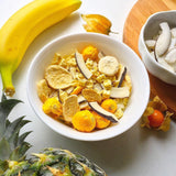 myfruits banánové lupínky (banánové plátky), lyofilizované, 100g, bez přísad, 100% banány, lyofilizované ovoce bez přidaného cukru Dehydrované produkty Naty Shop
