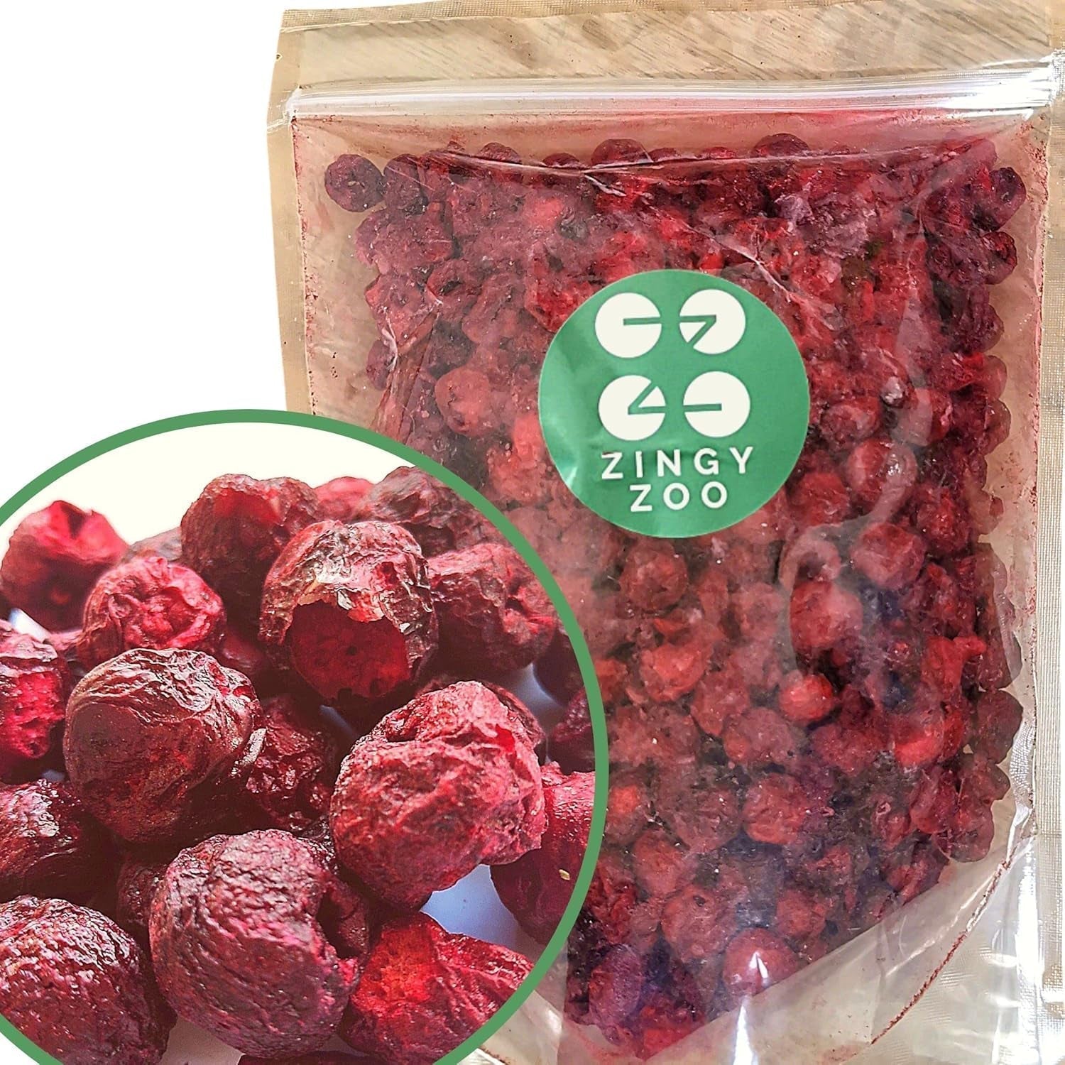 Mrazem sušené třešně | Sušené višně | Ovoce sušené mrazem | Mrazem sušené ovoce | Mrazem sušené ovoce Sušené třešně | Fur Smoothie Mrazem sušené ovoce (90g) Dehydrované produkty Naty Shop 300G (1 balení)