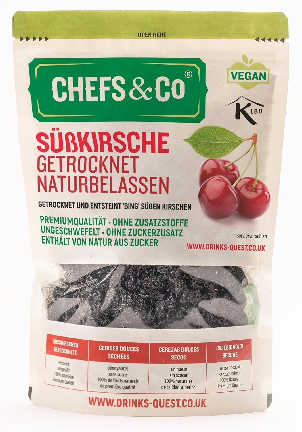 SUŠENÉ TŘEŠNĚ (NESUŠENÉ) -750g | sušené třešně bez pecky | 100% přírodní | prémiová kvalita | bez přísad, bez síry a bez cukru Dehydrované produkty Naty Shop Výchozí název