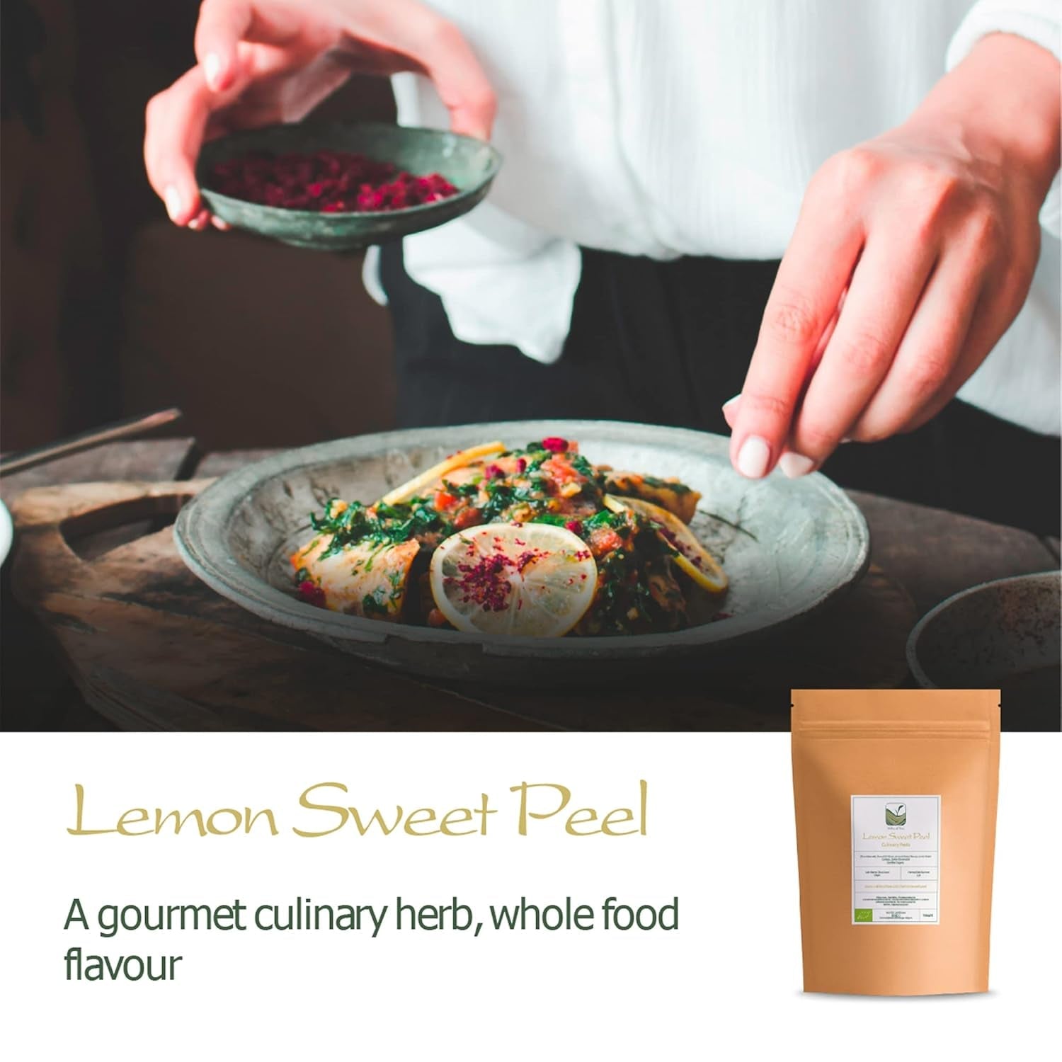 Sušená citronová kůra Bio Lemon Spice - Sušená citronová kůra Sušená citronová kůra Bio Citronová kůra Sušené citronové koření Citron Limetka Sušený citronový kůra Dehydrované produkty Naty Shop