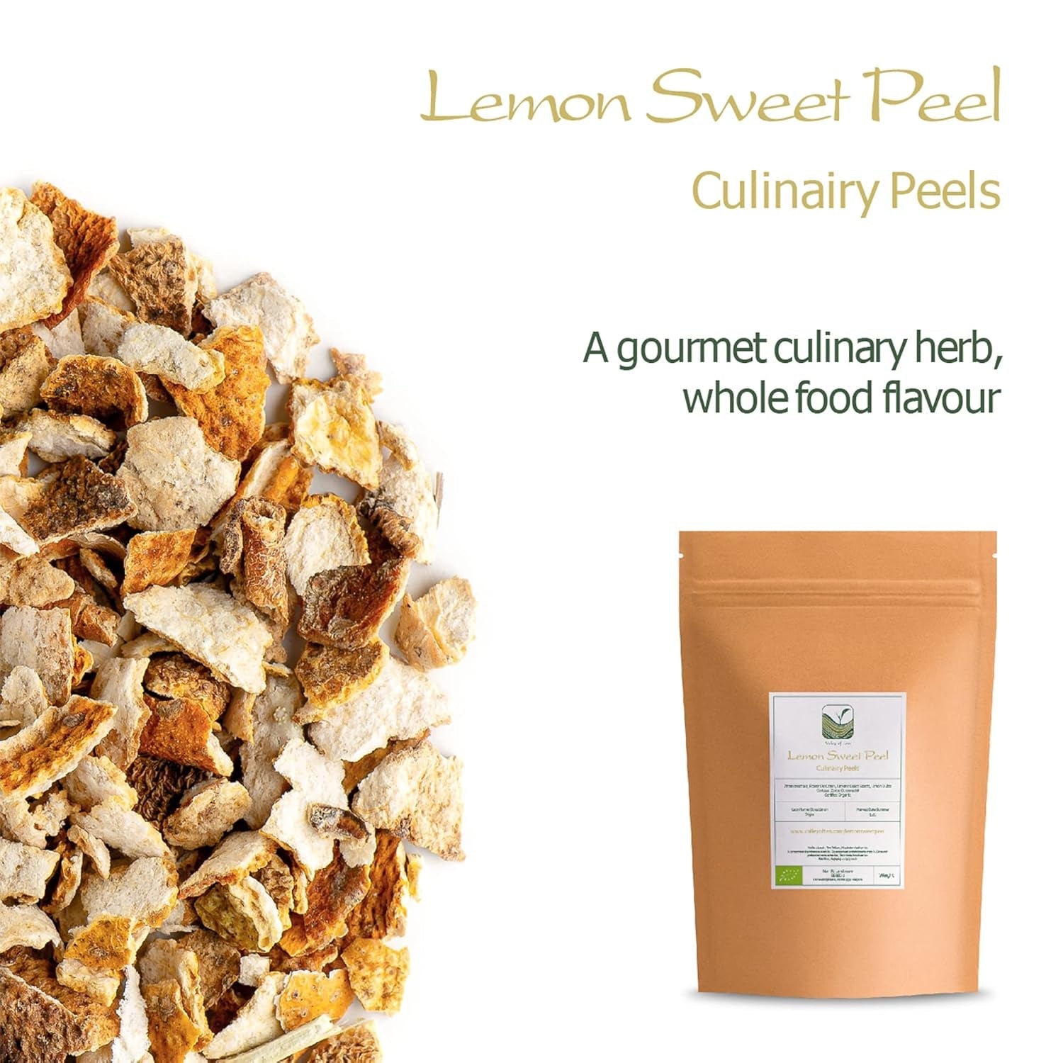 Sušená citronová kůra Bio Lemon Spice - Sušená citronová kůra Sušená citronová kůra Bio Citronová kůra Sušené citronové koření Citron Limetka Sušený citronový kůra Dehydrované produkty Naty Shop