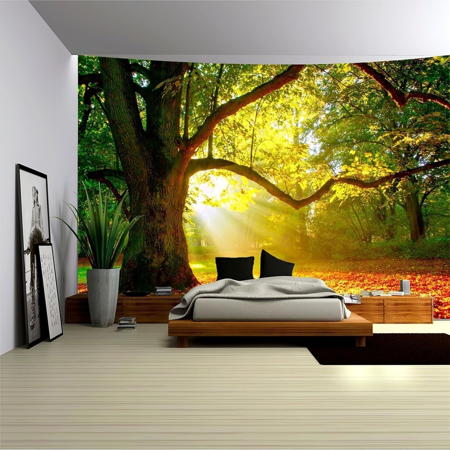 Koberec gobelín les plátno strom slunce nebe Home - Doplňky a dekorace Naty Shop 230L X 180B Cm