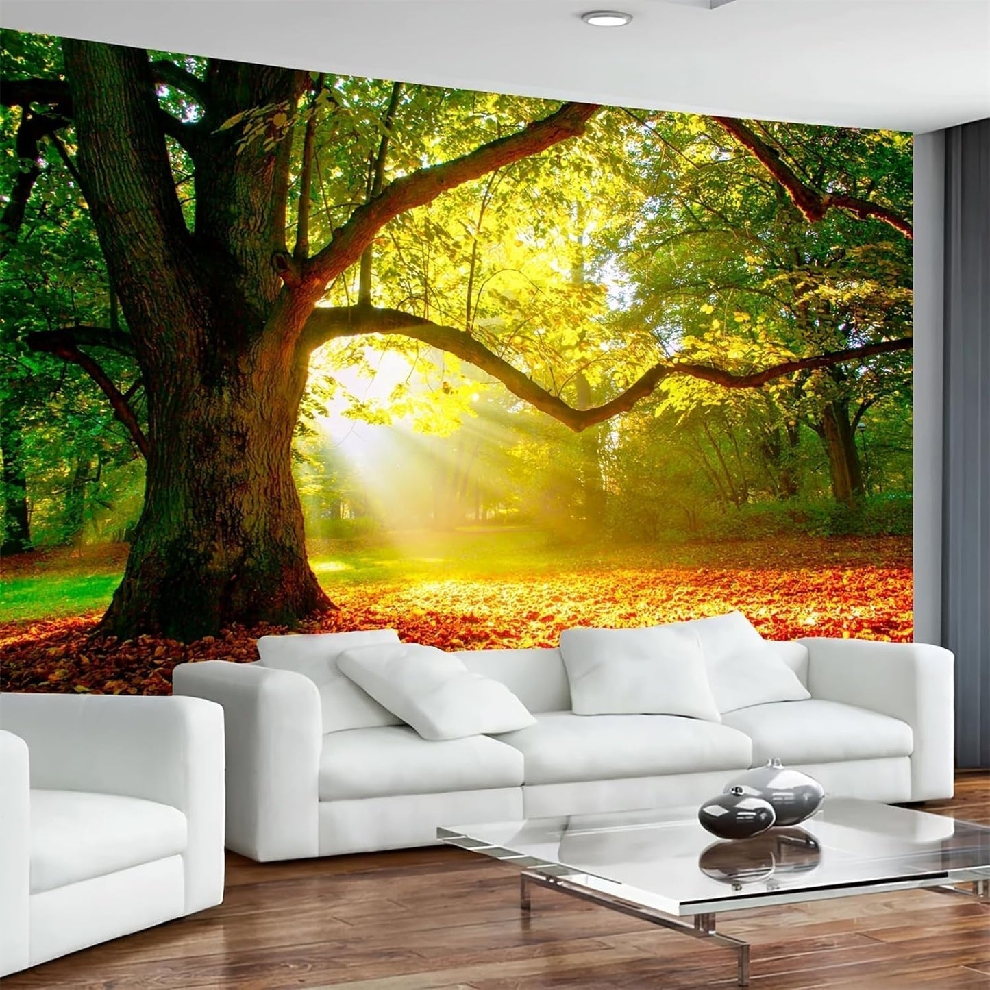 Koberec gobelín les plátno strom slunce nebe Home - Doplňky a dekorace Naty Shop 300L X 180B Cm