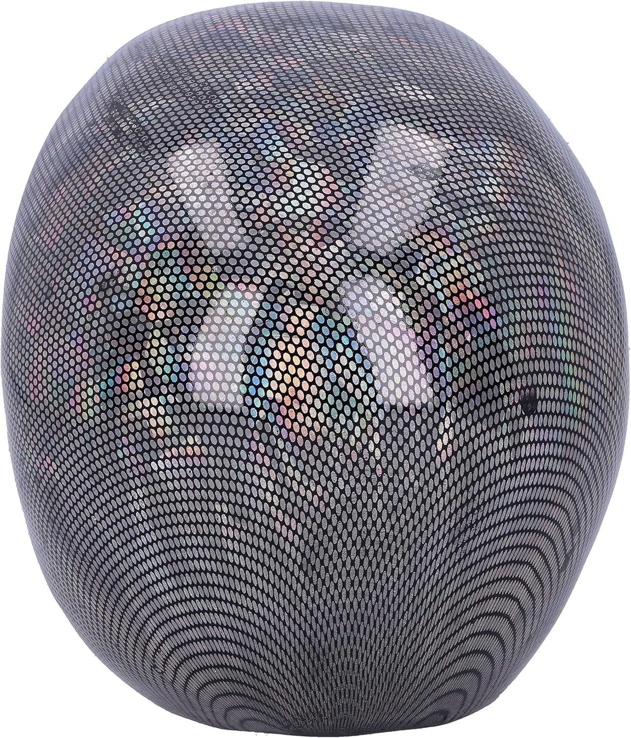 Holografická stříbrná síťovaná lebka Stříbrná Holografická síťovaná lebka Ornament Stříbrná 16,5 cm sošky a plastiky Naty Shop