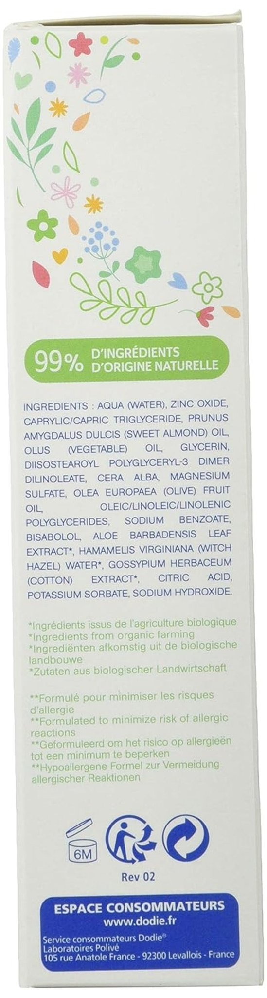 Náhradní krém, bez parfemace, od narození, 75 ml Děti - koupel a péče o pleť Naty Shop