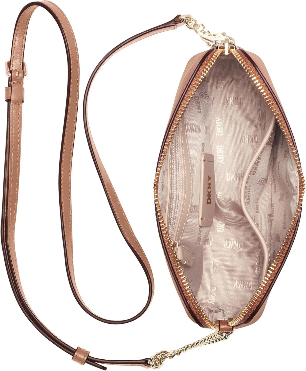 Dámské dámské tašky DKNY Bryant Crossbody, kešu, univerzální EU dámské tašky Naty Shop